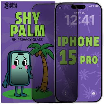Kaljeno steklo Shy Palm za iPhone 15 Pro