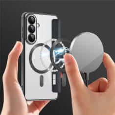 GS Ovitek za Samsung Galaxy S26 Plus z RFID denarnico MagSafe z zaščito kamere, črn