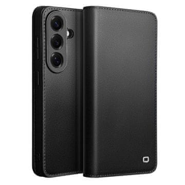 Usnjen ovitek za Samsung Galaxy S26 Plus, črn