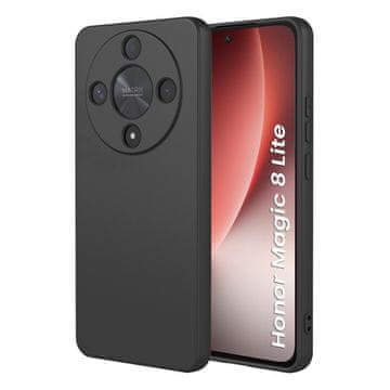GS Ovitek za Honor Magic 8 Lite, Silikonski Lite, črn