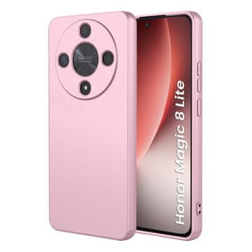 GS Ovitek za Honor Magic 8 Lite, Silikonski Lite, roza