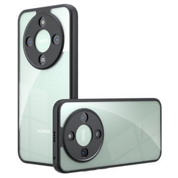 GS Ovitek za Honor Magic 8 Lite Fusion Hybrid, prozoren s črnim okvirjem