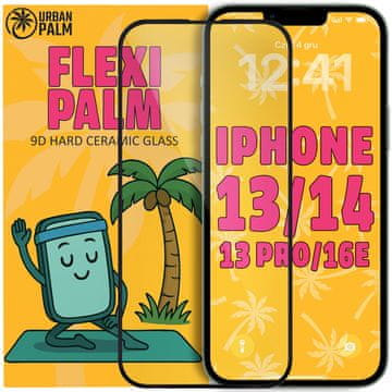 9D Flexi Palm keramično steklo za iPhone 17e / 16e / 14 / 13 / 13 Pro