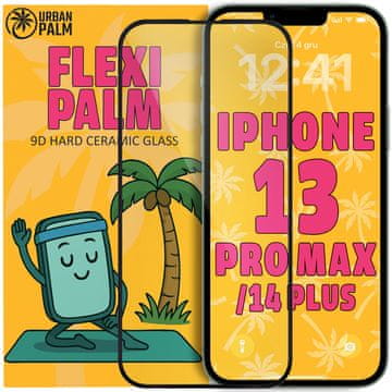 9D Flexi Palm keramično steklo za iPhone 13 Pro Max / 14 Plus