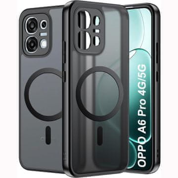 Overboard Ovitek za Oppo A6 Pro 5G, za MagSafe, mat ovitek , črn