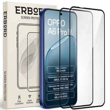 Overboard 2x kaljeno steklo za Oppo A6 Pro 5G, 3D polno, steklo za celoten zaslon