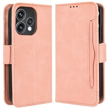 GS Ovitek s preklopom za Oppo Reno 15, reža za kartico, roza