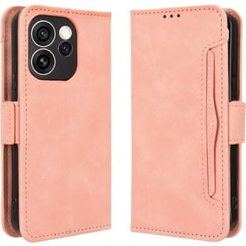 GS Preklopni ovitek za Oppo Reno 15 F / 15 FS, reža za kartico, roza