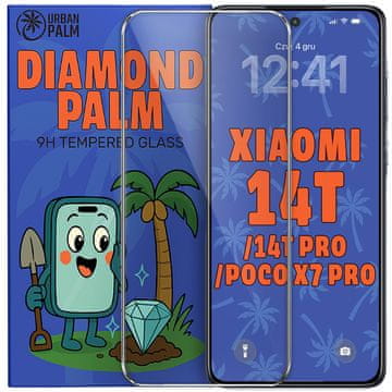 Kaljeno steklo Diamond Palm za Xiaomi 14T / 14T Pro / Poco X7 Pro 5G