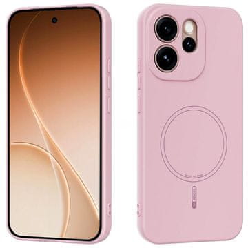 GS Ovitek za Oppo Reno 15 F / 15 FS, Silicone Lite, za MagSafe, roza
