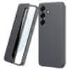 Usnjen ovitek Smart View z oknom za Samsung Galaxy S26 Plus, siv