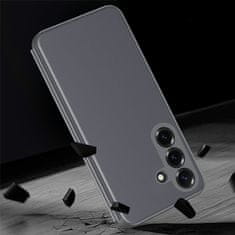 GS Usnjen ovitek Smart View z oknom za Samsung Galaxy S26 Plus, siv