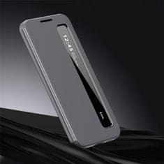GS Usnjen ovitek Smart View z oknom za Samsung Galaxy S26 Plus, siv