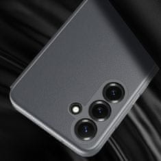 GS Usnjen ovitek Smart View z oknom za Samsung Galaxy S26 Plus, siv