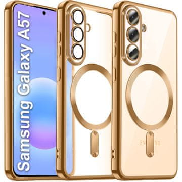 GS Ovitek za Samsung Galaxy A57 5G, Electro MagSafe, zlat