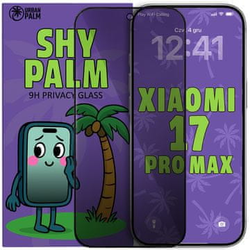 Kaljeno steklo Shy Palm za zasebnost za Xiaomi 17 Pro Max