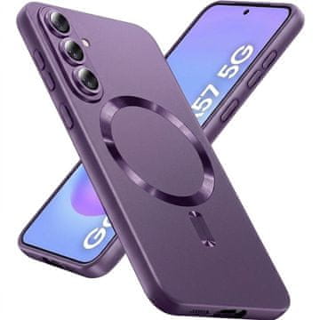 GS Ovitek za Samsung Galaxy A57 5G, ColorMag, za MagSafe, vijoličen
