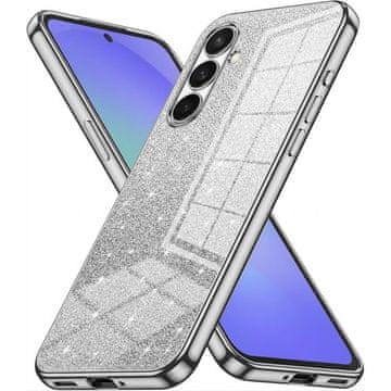 GS Ovitek za Samsung Galaxy A37 5G, bleščeč ovitek CamShield, srebrn