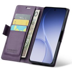 Overboard Ovitek za Oppo Reno 15 Pro 5G, sijoč liči , denarnica z zavihkom, vijolična