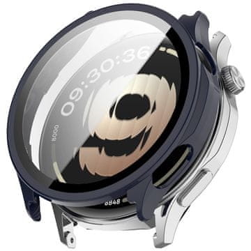 GS Ovitek 2 v 1 + kaljeno steklo za Oppo Watch S, temno moder