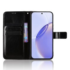 GS Ovitek denarnica Crazy Horse za Realme 16 Pro Plus, črn
