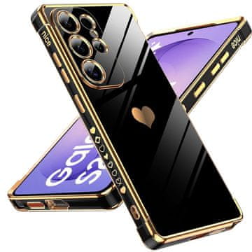 GS Ovitek za Samsung Galaxy S26 Ultra, elektro srce, črn