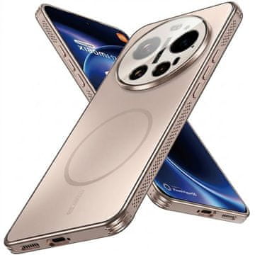 GS Zaščitni ovitek za Xiaomi 17 Ultra 5G, za MagSafe, zlat