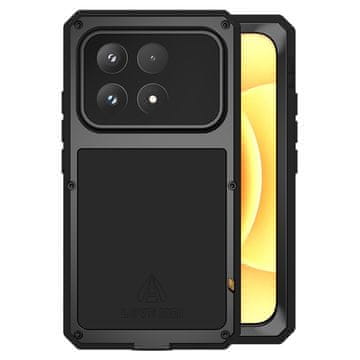 Love Mei Ovitek za Xiaomi 17, oklepljen s steklom, črn
