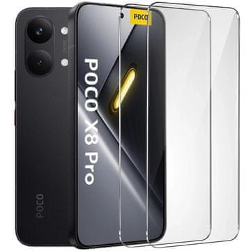 Overboard 2x kaljeno steklo za Xiaomi Poco X8 Pro, 9H trdo steklo, hitro