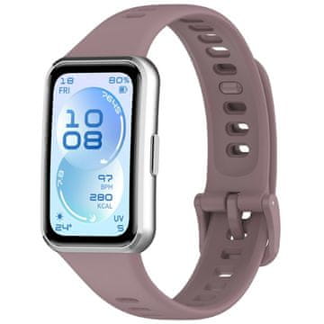 GS Silikonski pašček za Huawei Band 11 / 11 Pro, temno vijoličen