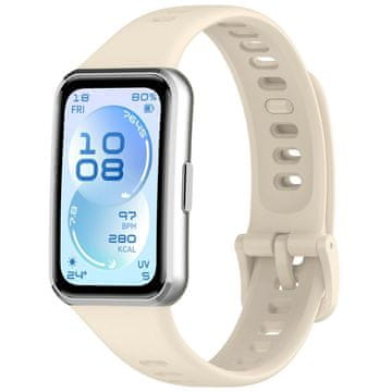 GS Silikonski pašček za Huawei Band 11 / 11 Pro, bež