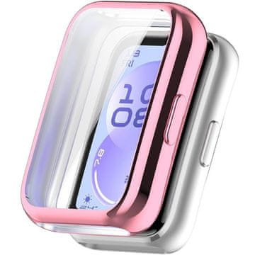 GS Ovitek 2 v 1 z zaščitno folijo za Huawei Band 11, roza
