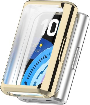 GS Ovitek 2 v 1 z zaščitnim ovitko za Huawei Band 11 Pro, zlat