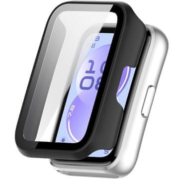 GS Ovitek 2 v 1 + kaljeno steklo za Huawei Band 11, mat črn