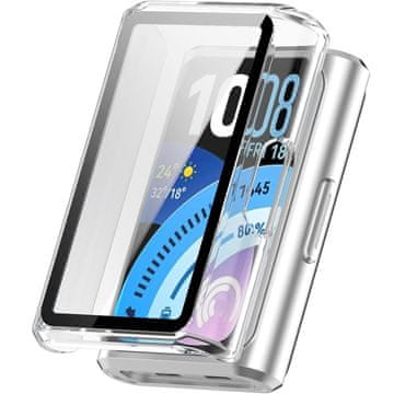 GS Ovitek 2 v 1 + kaljeno steklo za Huawei Band 11 Pro, prozoren