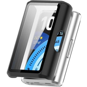GS Ovitek 2 v 1 + kaljeno steklo za Huawei Band 11 Pro, mat črn