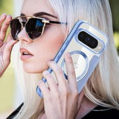 GS Preklopni ovitek za Google Pixel 10/10 Pro, denarnica RFID MagSafe z zaščito kamere, moder