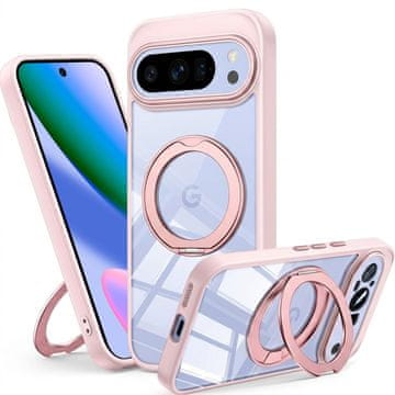 GS Ovitek za Google Pixel 10 / 10 Pro, s stojalom, roza