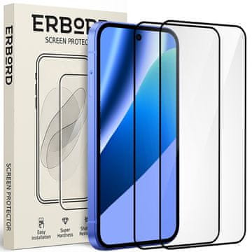 Overboard 2x kaljeno steklo za Google Pixel 10a, 3D polno, steklo za celoten zaslon