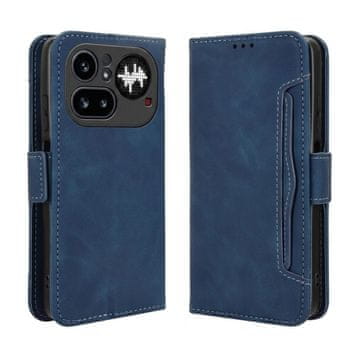 GS Preklopni ovitek za Nothing Phone (4a) Pro, reža za kartico, temno moder