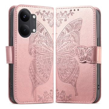 GS Ovitek za Xiaomi Poco X8 Pro Max, metuljček, roza