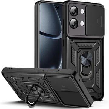 GS Oklepni ovitek za Xiaomi Poco X8 Pro Max, CamShield Slide, črn