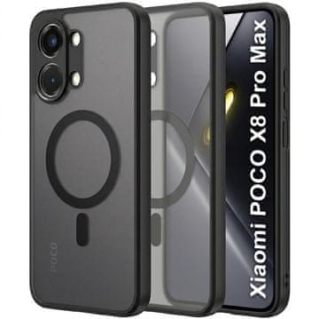 Overboard Ovitek za Xiaomi Poco X8 Pro Max, za MagSafe, Matt Case, črn