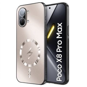 GS Zaščitni ovitek za Xiaomi Poco X8 Pro Max, za MagSafe, zlat