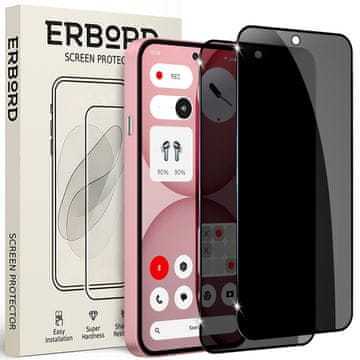 Overboard 2x Zaščitno steklo za telefon brez zaščite (4a), Kaljeno proti vohunjenju