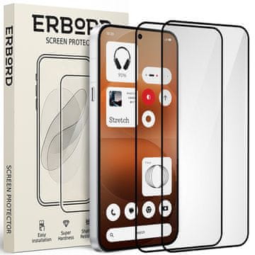 Overboard 2x kaljeno steklo za Nothing Phone (4a) Pro, 3D polno, steklo za celoten zaslon