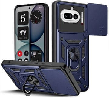 GS Oklepni ovitek Nothing Phone (4a), CamShield Slide, mornarsko moder