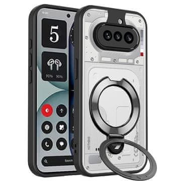 Overboard Ovitek za Nothing Phone (4a), obroč za stojalo, za MagSafe, črn
