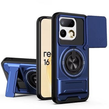 Overboard Ovitek za Realme 16 Pro Plus s stojalom in pokrovom kamere za MagSafe, moder