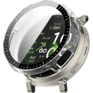 GS Ovitek 2 v 1 + kaljeno steklo za Amazfit Active 3 Premium, prozoren